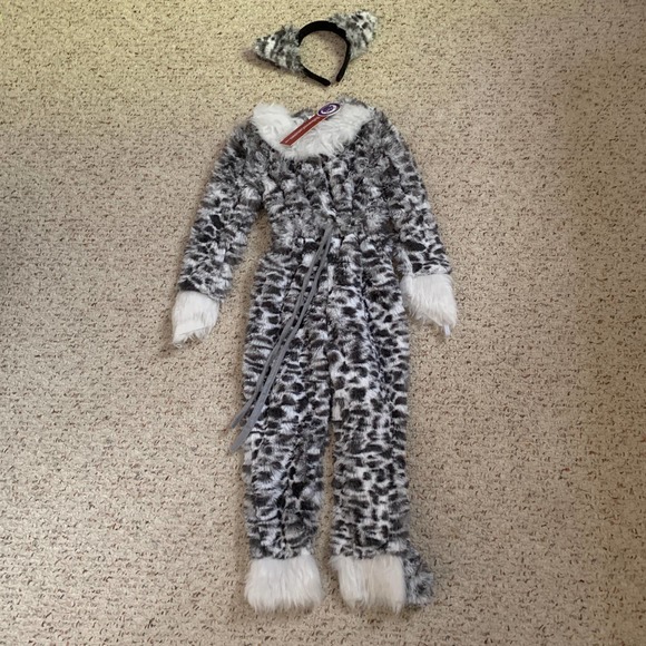 Halloween Costumes Costumes Snow Leopard White Black Cat Xs Fluffy